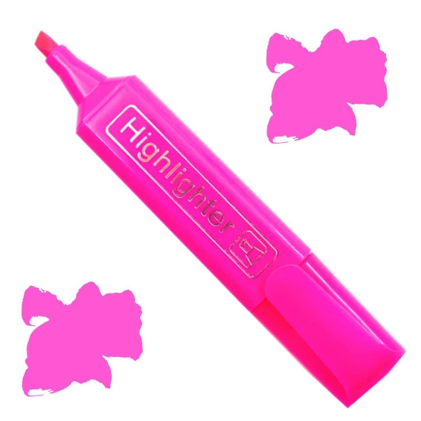 Gen-Of Fosforlu Kalem Neon LN-1029 Pembe 12 Adet - Resim 3