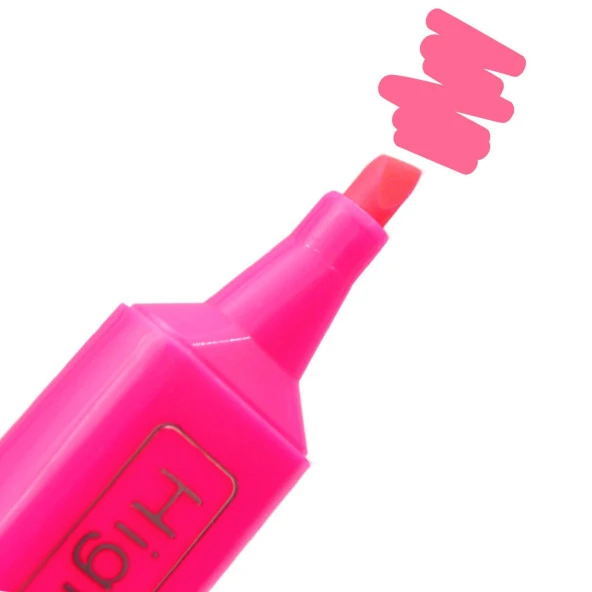 Gen-Of Fosforlu Kalem Neon LN-1029 Pembe 12 Adet - Resim 4