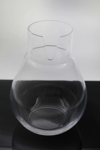 Paşabahçe El İmalatı Kesik Dekor Bombeli Vazo 1 Adet 23419 - Resim 2