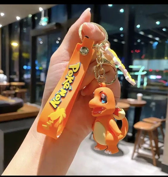 Pokemon Karakterleri Silikon Anahtarlık Çanta Süsü - Resim 4