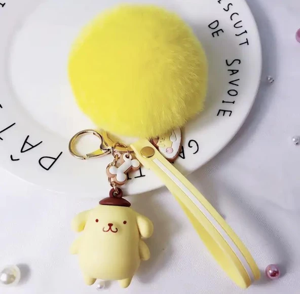 Kawaİ Sanrio Pom Pom Purin Pon Ponlu Anahtralık