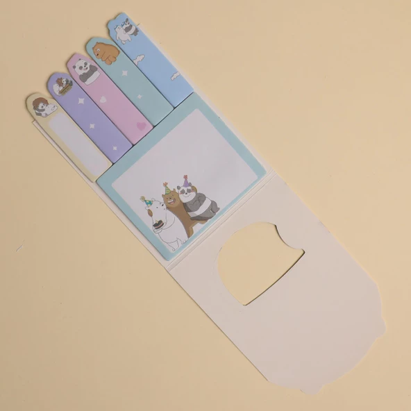 3 Kafadar Ayılar Post-ıt 4 lü Set - 6
