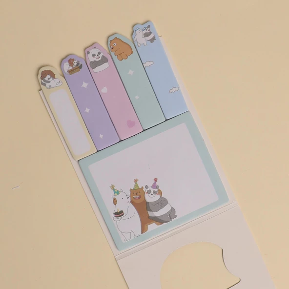 3 Kafadar Ayılar Post-ıt 4 lü Set - 4