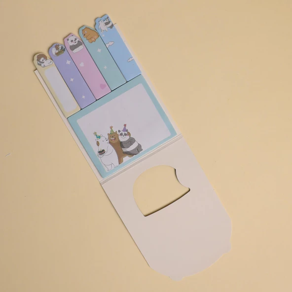3 Kafadar Ayılar Post-ıt 4 lü Set - 5