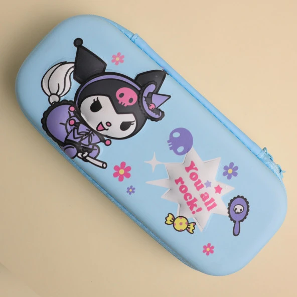 Kawai Sanrio  Kuromi Mavi Kalem Kutusu