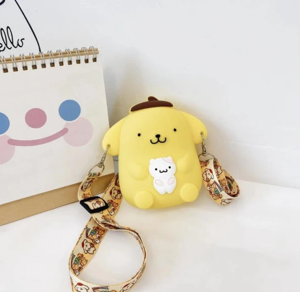 Pom Pom Purin Silikon Çanta 14 Cm