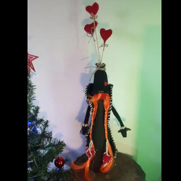 Himarry Şans cücesi 60 cm kızıl saçlı kız hediyelik - Resim 3