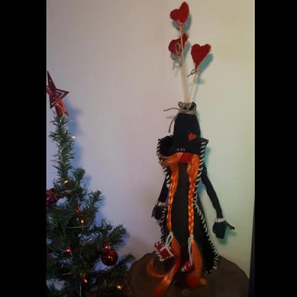 Himarry Şans cücesi 60 cm kızıl saçlı kız hediyelik - Resim 4