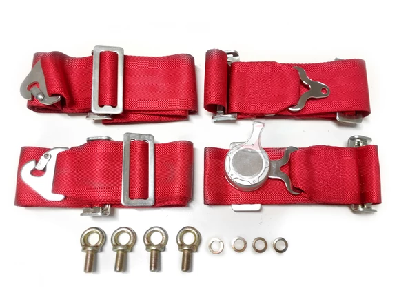 Bride 4 Noktalı Emniyet Kemeri Kırmızı - Resim 4