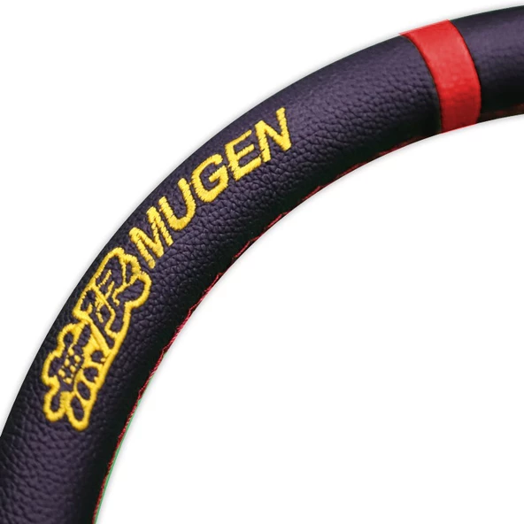 Mugen Power Spor Direksiyon Ofsetli Siyah Kırmızı - 2