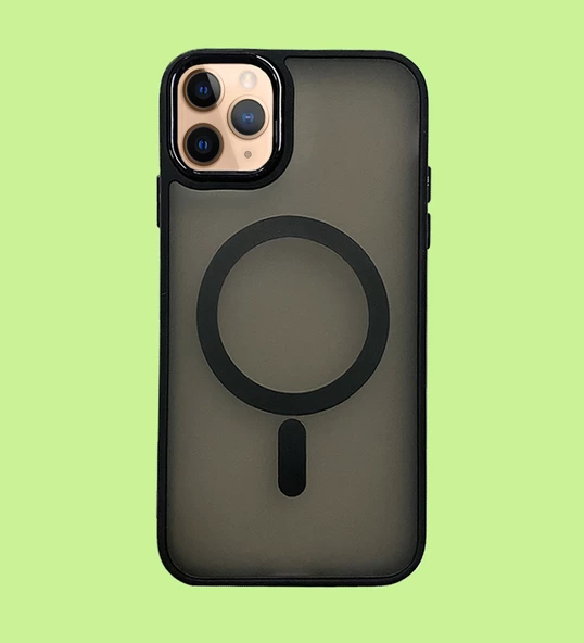 iPhone 11 Pro Max Kılıf FreyaX Seri Magsafe Özellikli Silikon Kapak - 4