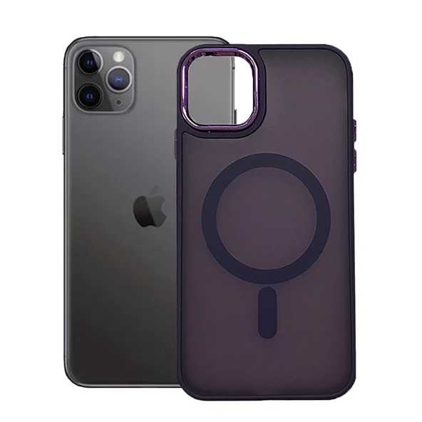 iPhone 11 Pro Kılıf FreyaX Seri Magsafe Özellikli Silikon Kapak - 2