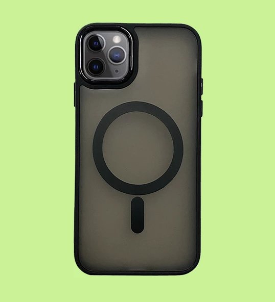 iPhone 11 Pro Kılıf FreyaX Seri Magsafe Özellikli Silikon Kapak - 4