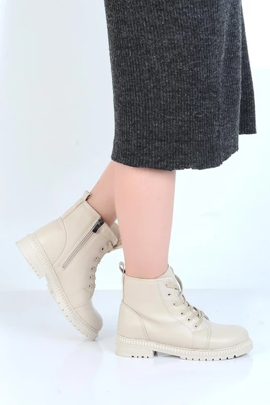 Twingo 8125 Bej Kürklü Kadın Düz Bot ürün görseli