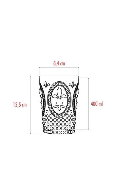 Akrilik Pembe Tekli Kısa Bardak & Su Meşrubat Kahve Yanı Bardağı 400 ml ( Cam Değildir ) - 4
