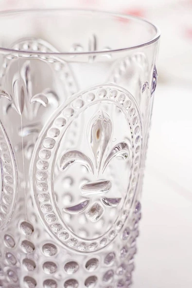 Akrilik Şeffaf 6lı Kısa Bardak & Su Meşrubat Kahve Yanı Bardağı 400 ml ( Cam Değildir ) - 3