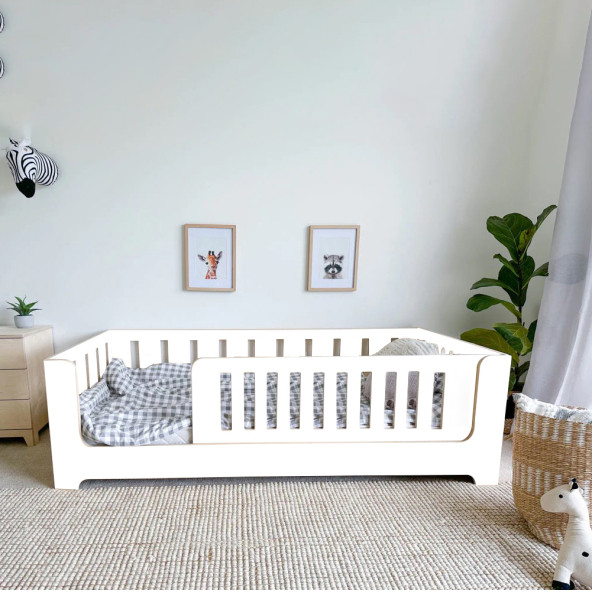 Markaawm Zambak Beyaz Montessori Yatak Çocuk Ve Bebek Karyola