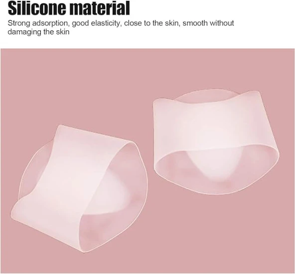 Kemer Destek Pedi, 2 Çift Kemer Desteği Silikon Düz Tabanlı İç Ta - 5