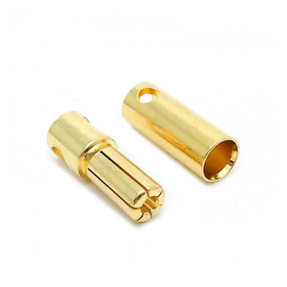 5mm Altın Kaplama Banana Dişi Erkek Soket  60A Pil Batarya Lion Bullet Plug Kablo Konnektör Esc Motor Rc