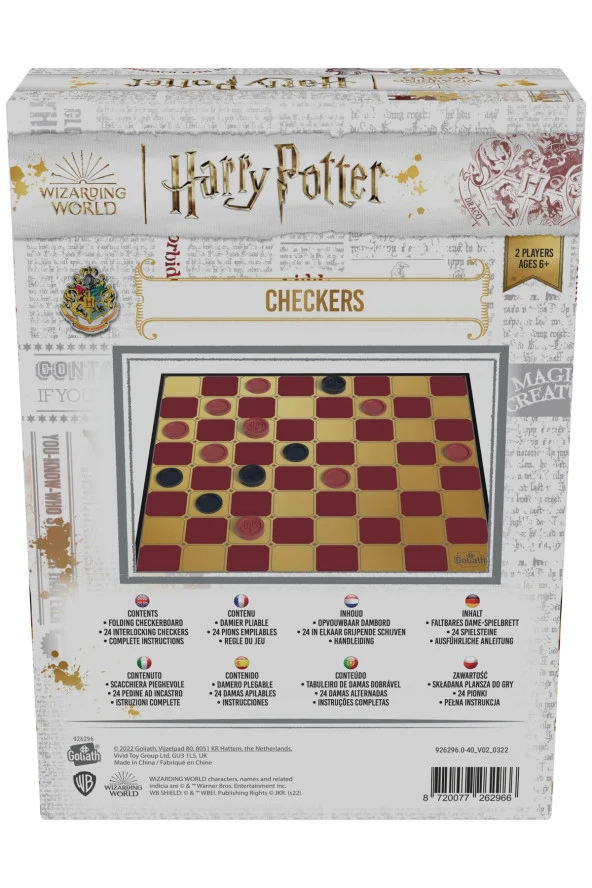 Harry Potter  Başel Toys Checkers Dama Oyunu