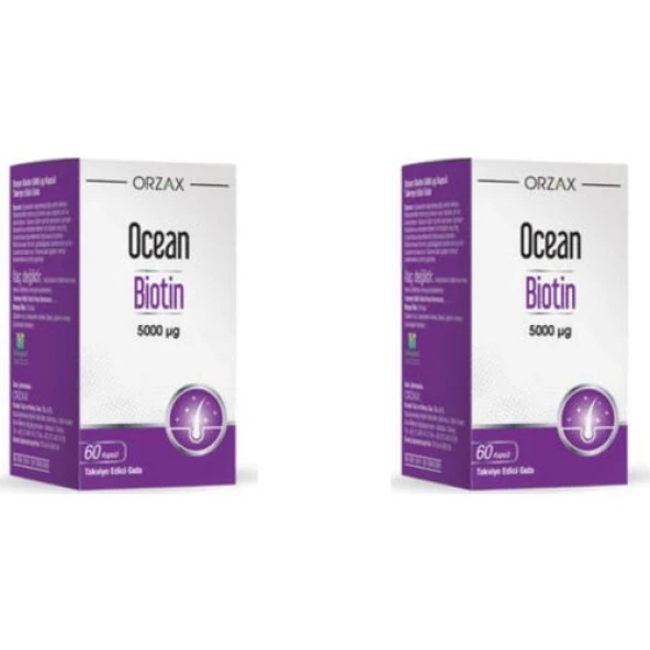 Orzax Ocean Biotin 5000 Mcg 60 Kapsül 2li - 1