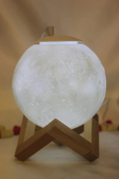 Difüzör Ay Temalı 3 Renk Led Işıklı Soğuk Buhar Nemlendirici - 2