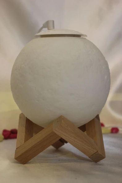 Difüzör Ay Temalı 3 Renk Led Işıklı Soğuk Buhar Nemlendirici - 4