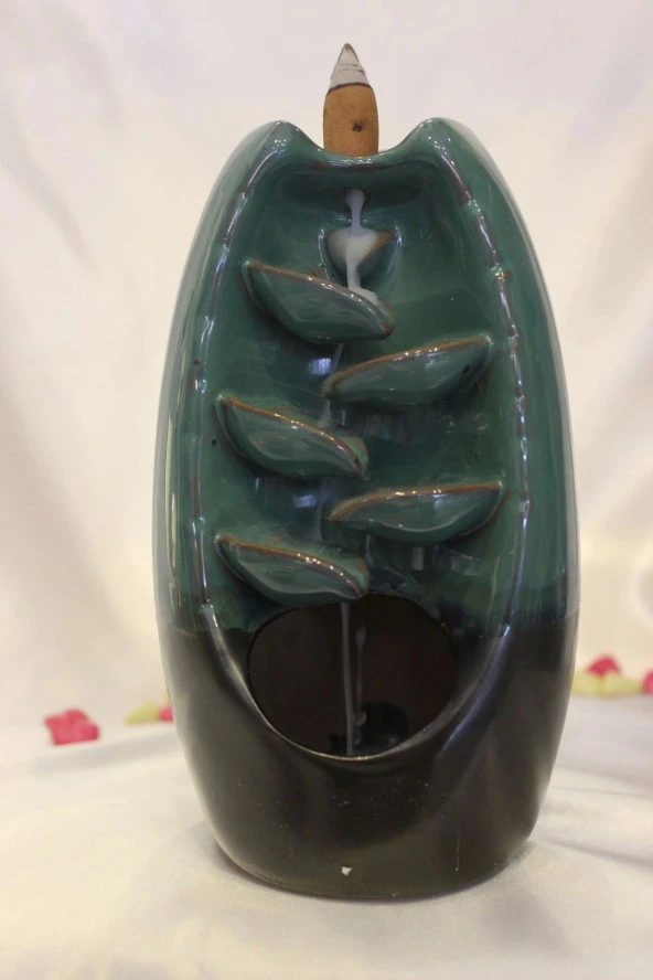 geri akış tütsülük ters akış tütsü seramik feng sui - Resim 4