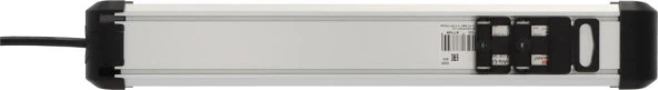 Brennenstuhl Premium-Alu-Line 6 Soketli 2 Adet 3.1 Hızlı Şarj USB' li Uzatma Priz Anahtarlı 3 Metre - 3