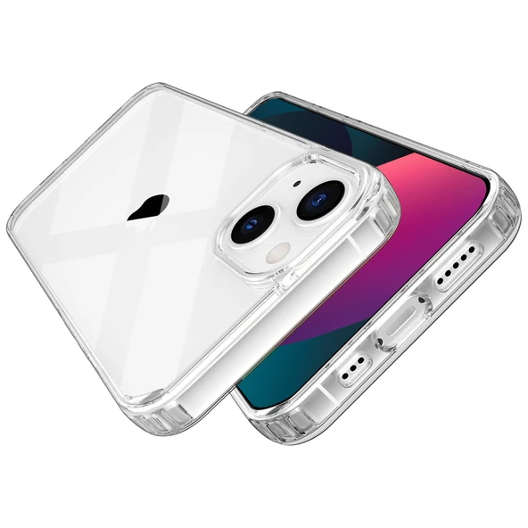 Logis Apple iPhone 15 Ultra Pro Max Şeffaf Kılıf Silikon Koruma - 2