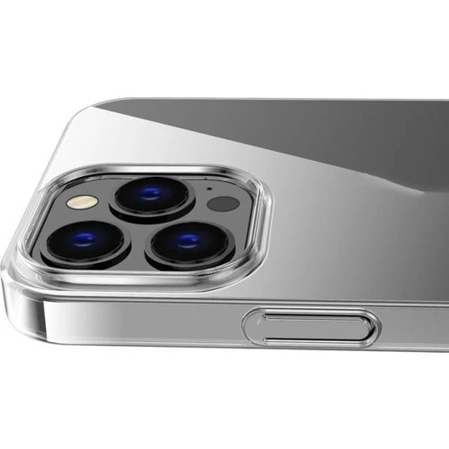 Logis Apple iPhone 15 Ultra Pro Max Şeffaf Kılıf Silikon Koruma - 3