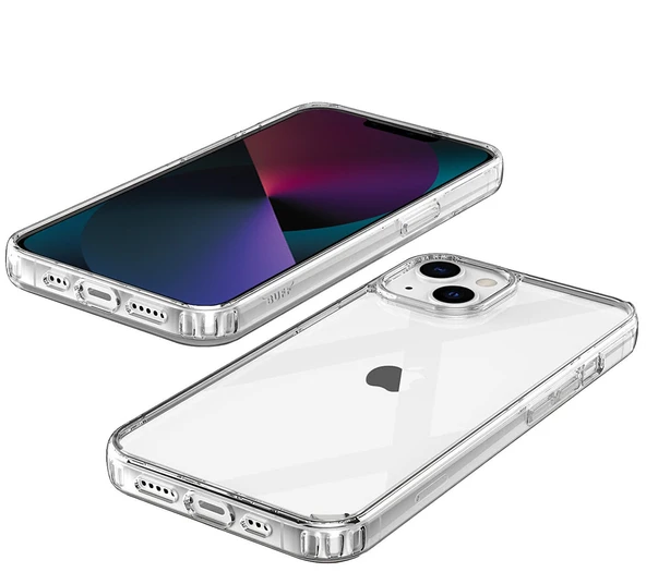 Logis Apple iPhone 15 Pro Şeffaf Kılıf Silikon Koruma - 4