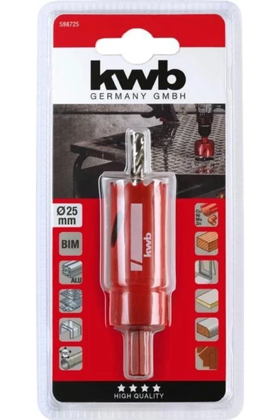 KWB Bi-Metal Panç 25 mm 6 Köşe Soket 49598725