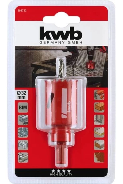 KWB Bi-Metal Panç 32 mm 6 Köşe Soket 49598732