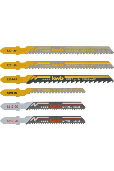 Kwb Dekupaj Testere Bıçak Seti 6 Parça Kutulu 49625630