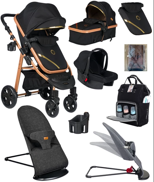 Dört Dörtlük Takım 8 In 1 Baby Home 940 Travel Sistem Bebek Arabası 370 Sallanır Ana Kucağı - 2