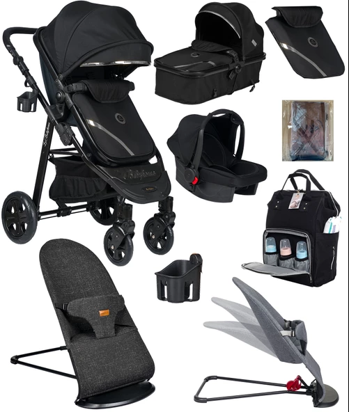 Dört Dörtlük Takım 8 In 1 Baby Home 940 Travel Sistem Bebek Arabası 370 Sallanır Ana Kucağı - 3
