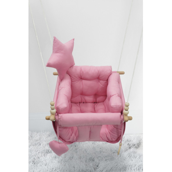 Miyu Pufidik Çocuk Salıncağı Pembe - 3