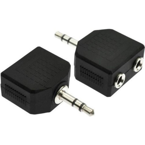 Digielektro 3.5mm Aux Jak Çoklayıcı 2 x 3.5mm Stereo Dönüştürücü - 2
