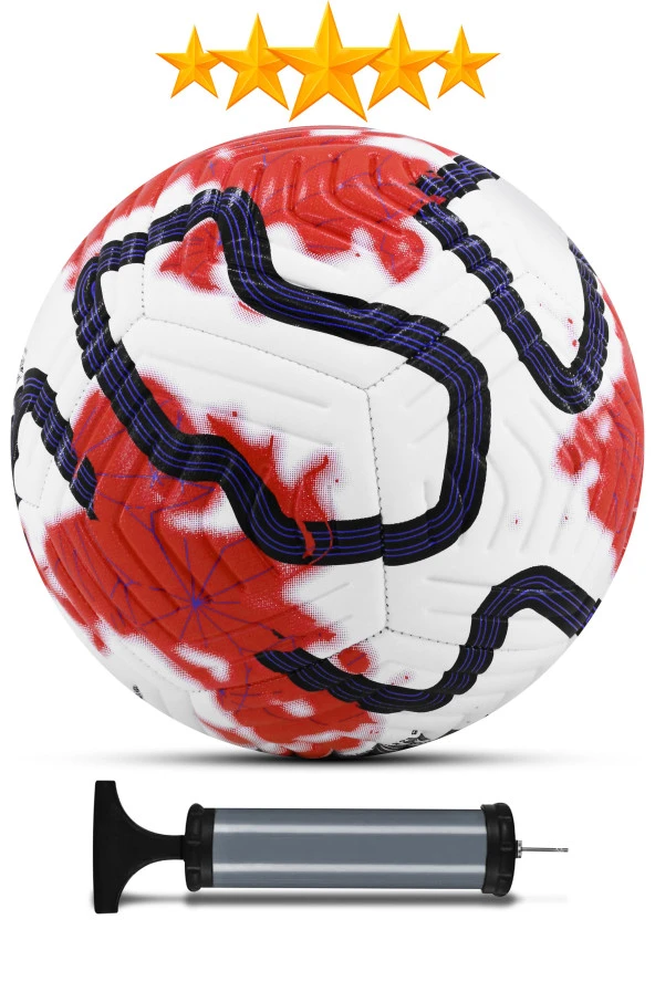 Orijinal Futbol Topu COLOR Pompalı Set Sert Zemin Halı Saha Futbol Topu Hibrit No:5