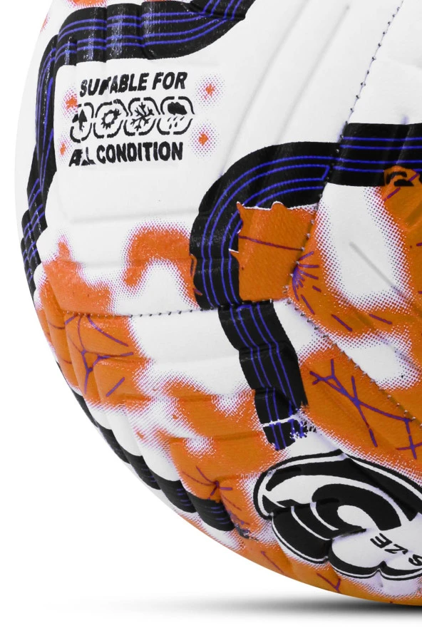 Orijinal Futbol Topu COLOR Pompalı Set Sert Zemin Halı Saha Futbol Topu Hibrit No:5 - 7