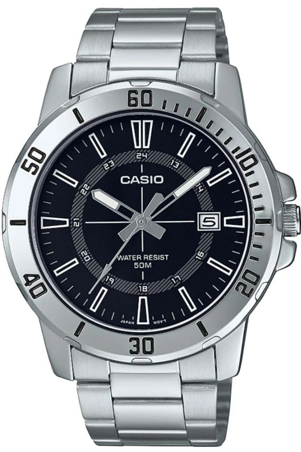MTP-VD01D-1CVUDF Casio 50 Mt Suya Dayanıklı Çelik Kordon Erkek Kol Saati