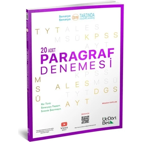 TYT YAT KPSS ALES DGS 25 PARAGRAF DENEMESİ ÜÇDÖTBEŞ