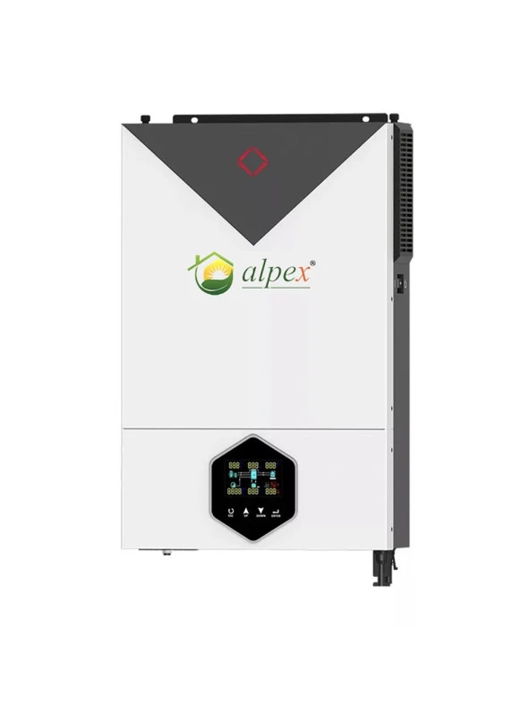 Alpex 6200 watt on grid/off grid hybrid inverter (48v)