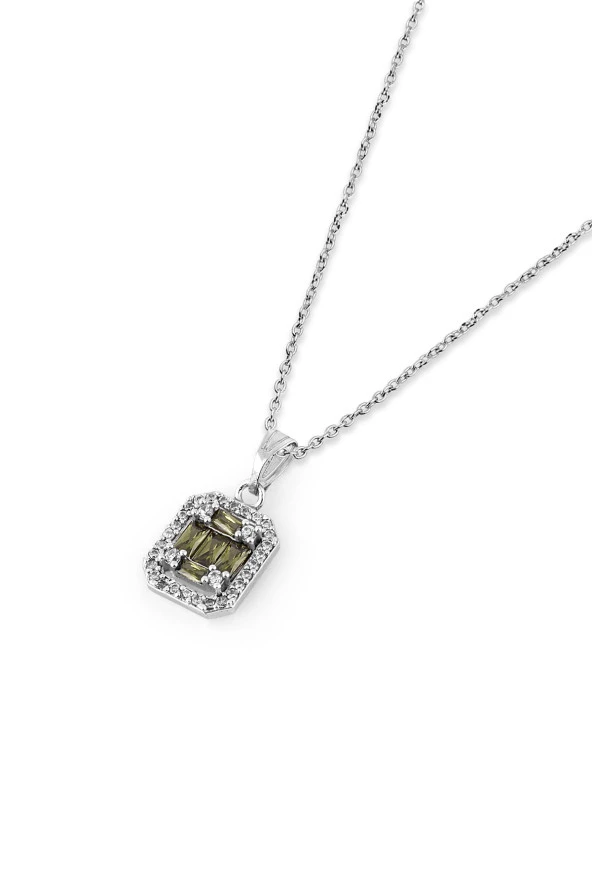 Baget Taşlı Kadın Kolye Pdmz15 - 3