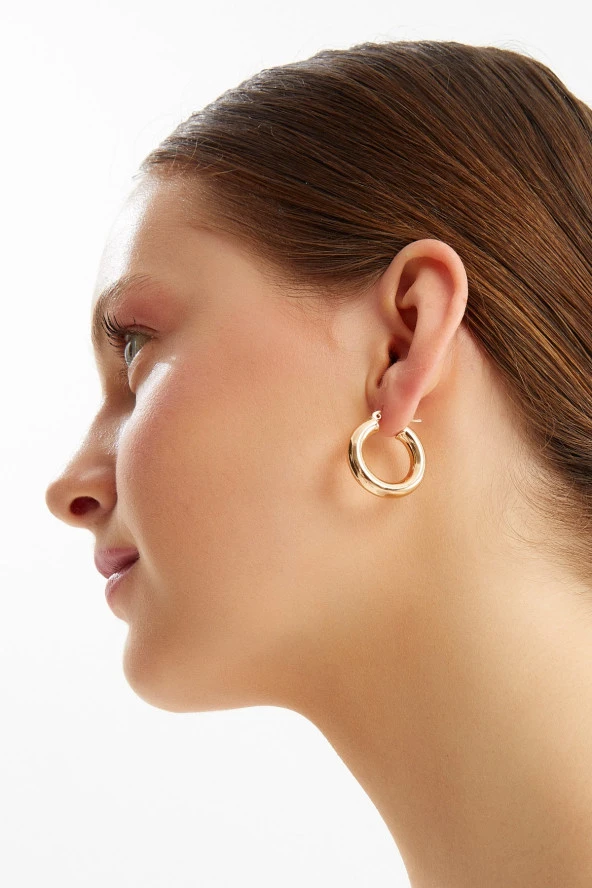 Limited Edition Halka Rose Gold Küpe Pdmy27 - 3