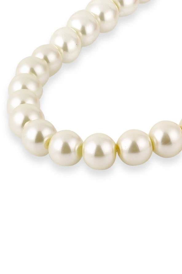 Edith Serisi Cam Büyük Inci Kolye Pdmd02 - 3