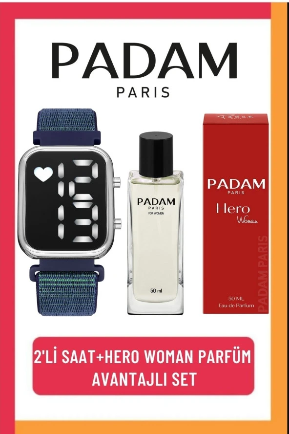 2li Hero Woman Kadın Parfüm Ve Çırtçıtlı Kordon Kol Saati Seti(hediye) Pdmprfbs08
