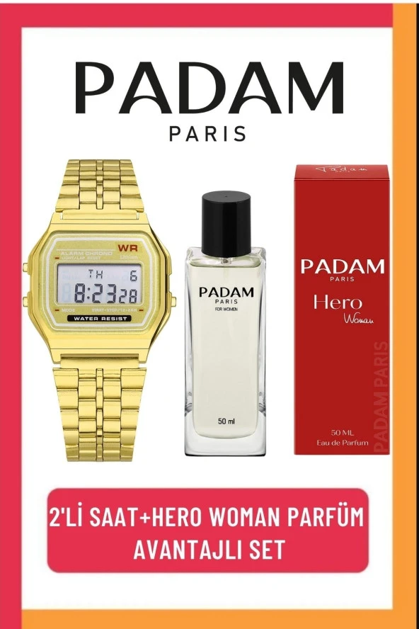 2li Hero Woman Kadın Parfüm Ve Retro Kol Saati Seti(hediye Fırsat) Pdmprfbs07