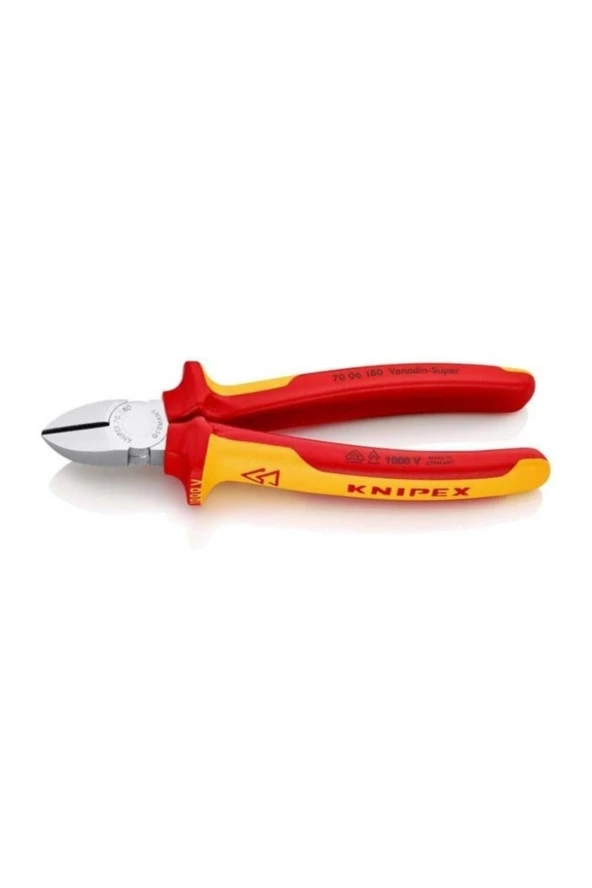 Knipex 7006180 Vde Elektrikçi Yan Keski 180 Mm
